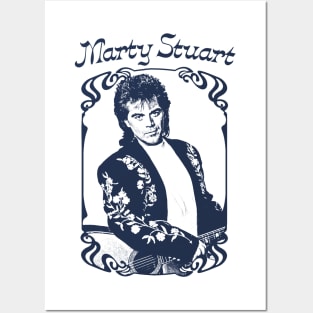 Marty Stuart / Vintage Look Country Fan Art Design Posters and Art